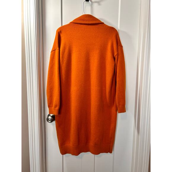 Modcloth Snuggly Variety Oversized Long Cardigan Sweater Orange Size Medium - Picture 7 of 13
